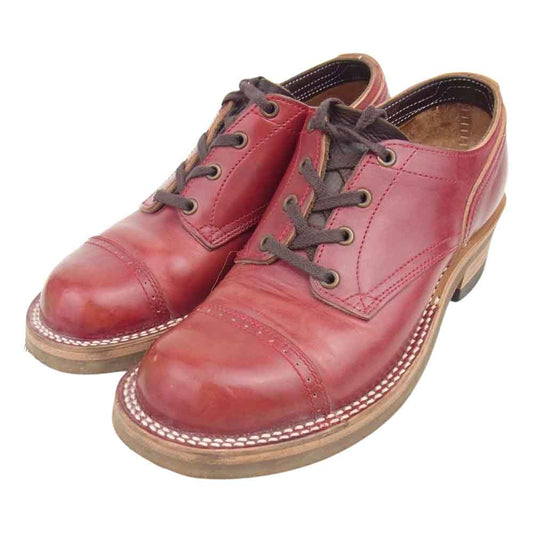 ROLLING DUB TRIO ローリングダブトリオ BF02 ROOTS LOW ルーツ ロー ホースバット レッド ストレートチップ エンジ系 8.5【中古】