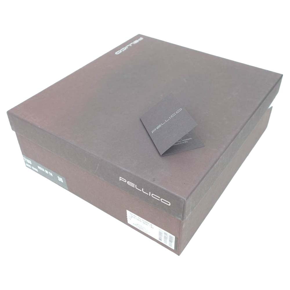 ペリーコ ヒール ショート ブーツ ダークブラウン系 36【新古品】【未使用】【中古】