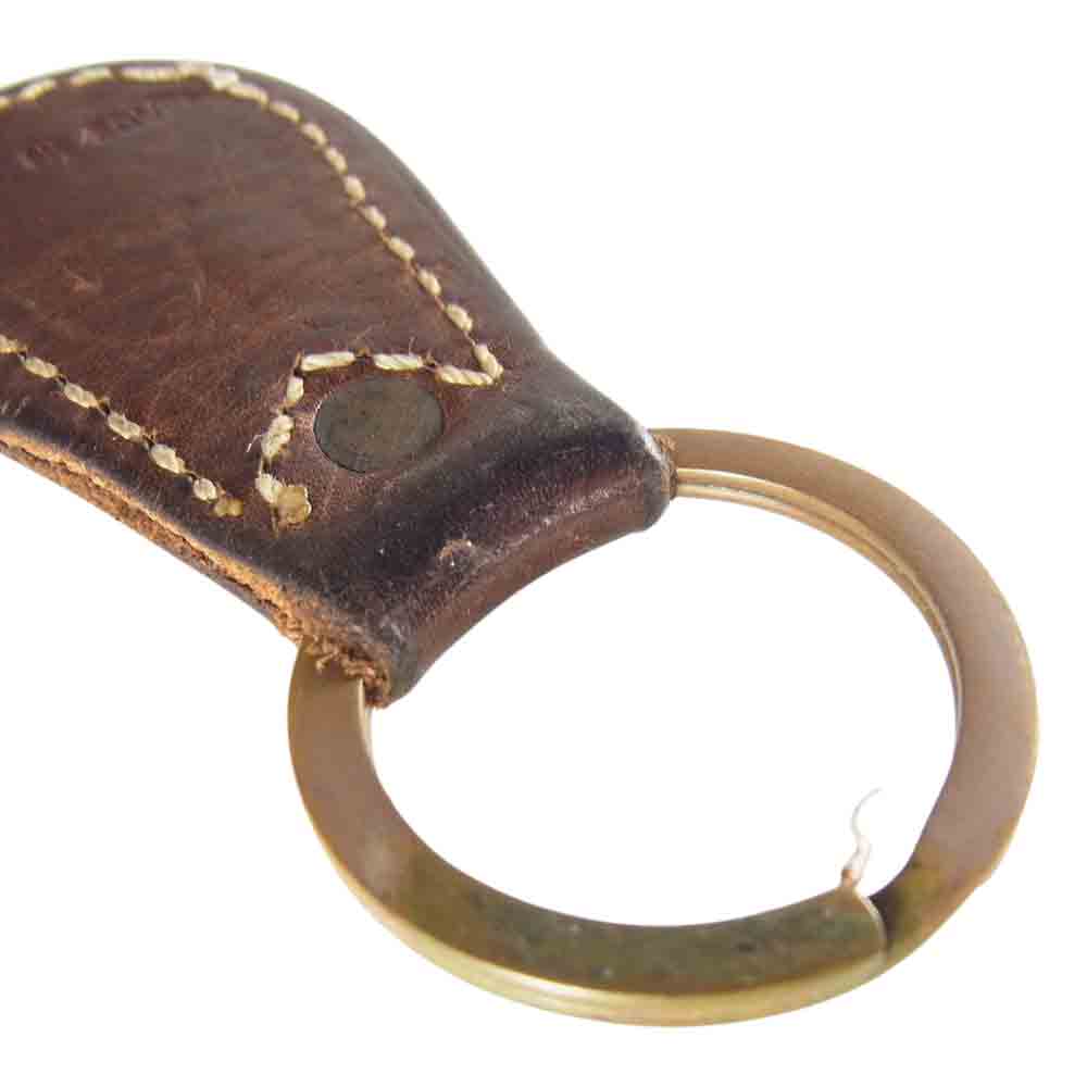 RRL ダブルアールエル レザー キーリング キーホルダー ブラウン系【中古】