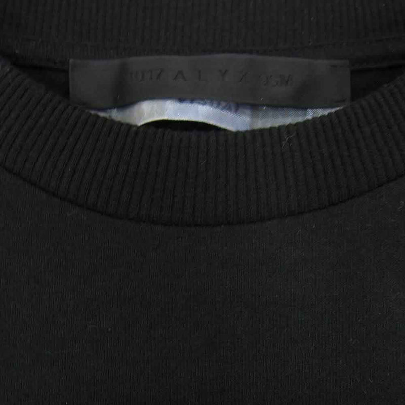 アリクス 1017-ALYX-9SM バックプリント ロゴ 半袖Tシャツ ブラック系