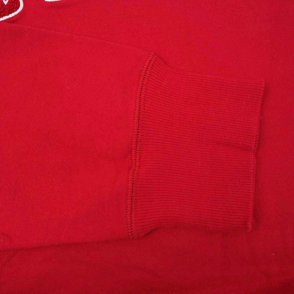 Supreme シュプリーム 17AW × LOUISVUITTON LV Arc Logo Crewneck ルイヴィトン アーチロゴ クルーネック スウェット レッド系 M【中古】