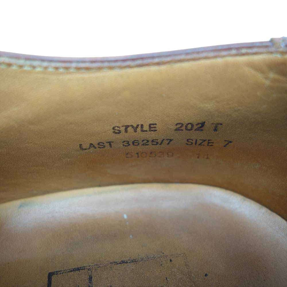 ローク 202T Brogue Leather Shoes ブローグ ウィングチップ メダリオン シューズ ブラウン系 7【中古】