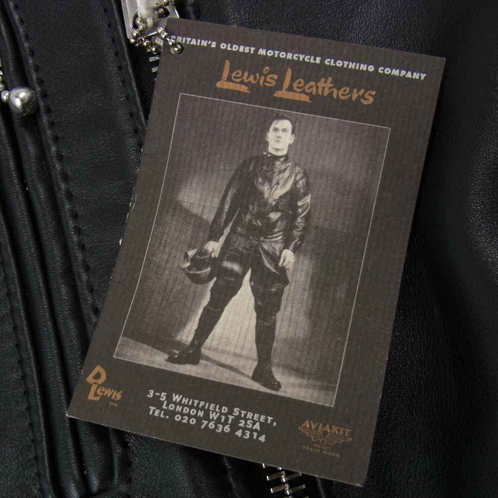 Lewis Leathers ルイスレザー 391T LIGHTNING TIGHT FIT ライトニング タイト フィット ライダース ジャケット ブラック系 34【中古】