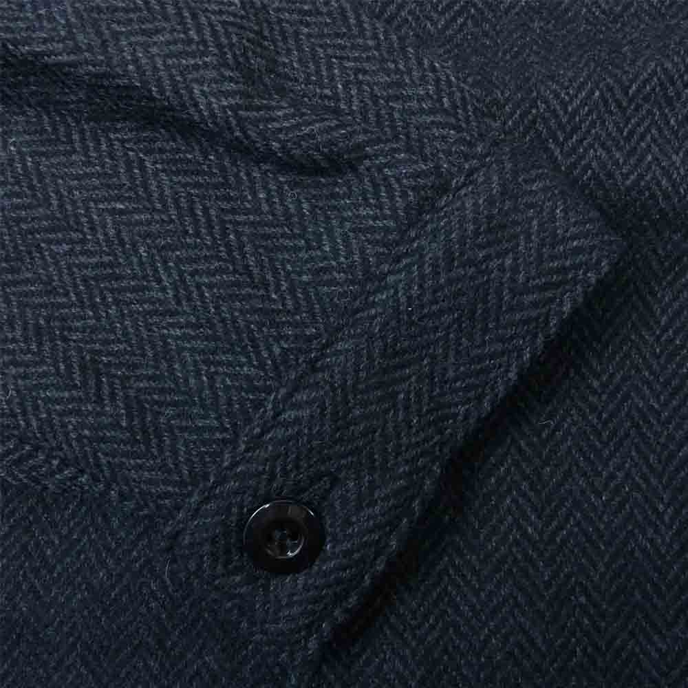 SASAFRAS ササフラス SF-201701 Gardener Cap Jacket Herrinbone Blanket ガーデナー キャップ ジャケット ヘリンボーン ブランケット チャコール系 L【新古品】【未使用】【中古】
