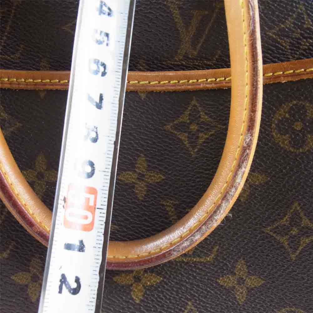 LOUIS VUITTON ルイ・ヴィトン M47270 01年製 モノグラム ドーヴィル 手提げ ボウリングバッグ ハンドバッグ ブラウン系【中古】