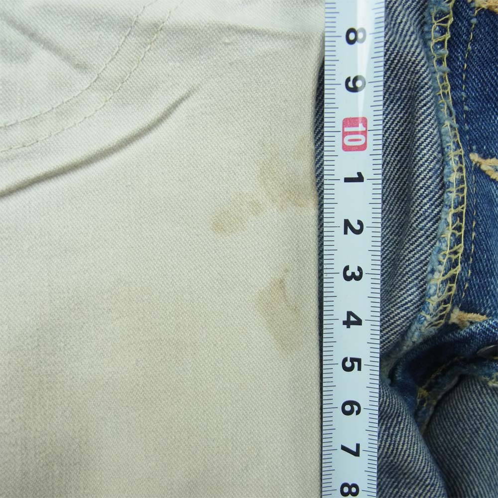 Lee リー 50s 60s 101B サイド黒タグ デニム パンツ アメリカ製 インディゴブルー系 33【中古】