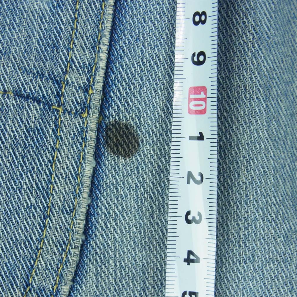 Lee リー 60s ジップ サイド黒タグ デニム パンツ アメリカ製 インディゴブルー系 31【中古】