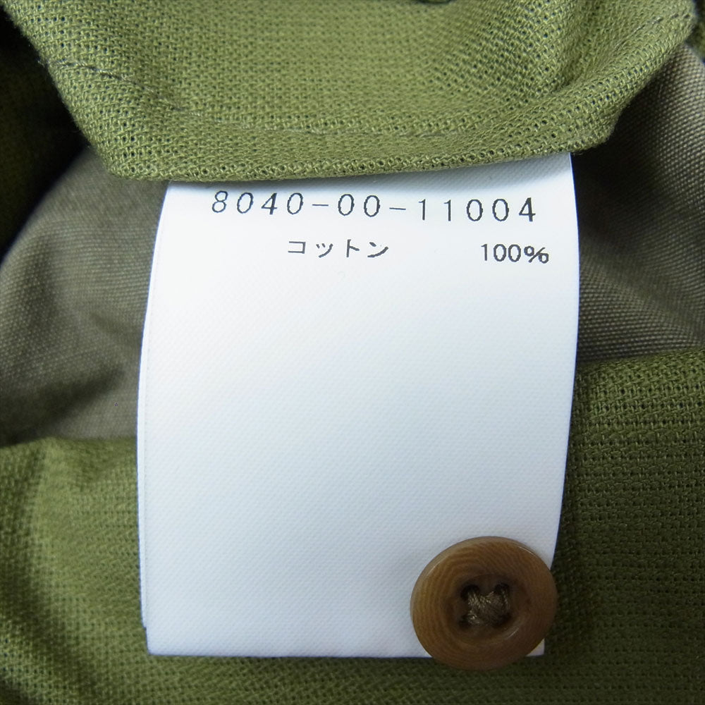 Nigel Cabourn ナイジェルケーボン 8040-00-11004 DESERT ARMY SHIRT S/S デザント アーミー 半袖 シャツ カーキ系【美品】【中古】
