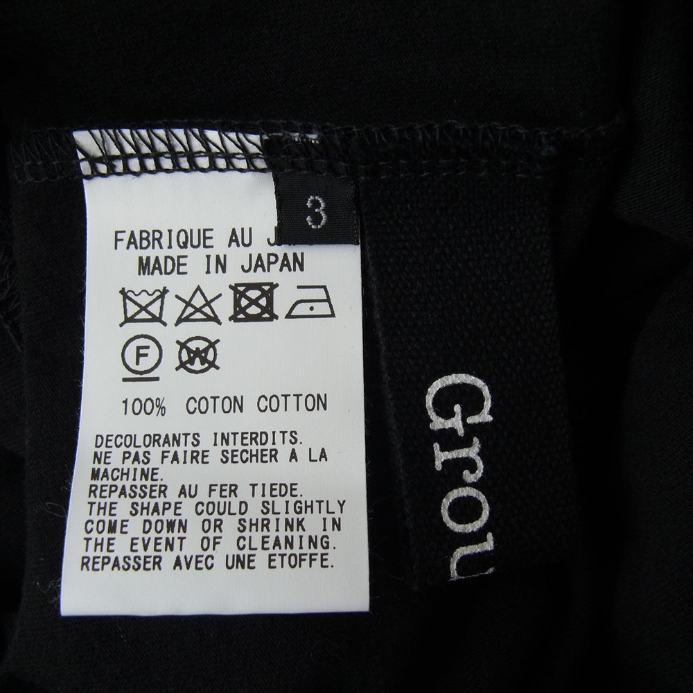 Yohji Yamamoto ヨウジヤマモト GroundY GV-T12-040 バックスリット 半袖 カットソー ブラック系 3【中古】