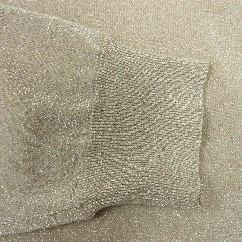 ACNE STUDIOS アクネストゥディオズ MYSTIL LUREX PSS14 ラメ カットソー ゴールド系 XS【中古】