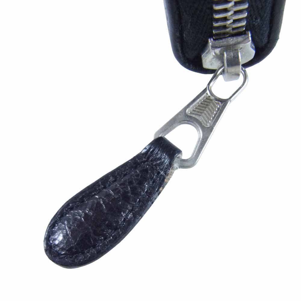 BALENCIAGA バレンシアガ コンチネンタル ラウンドジップ 長財布 ブラック系【中古】