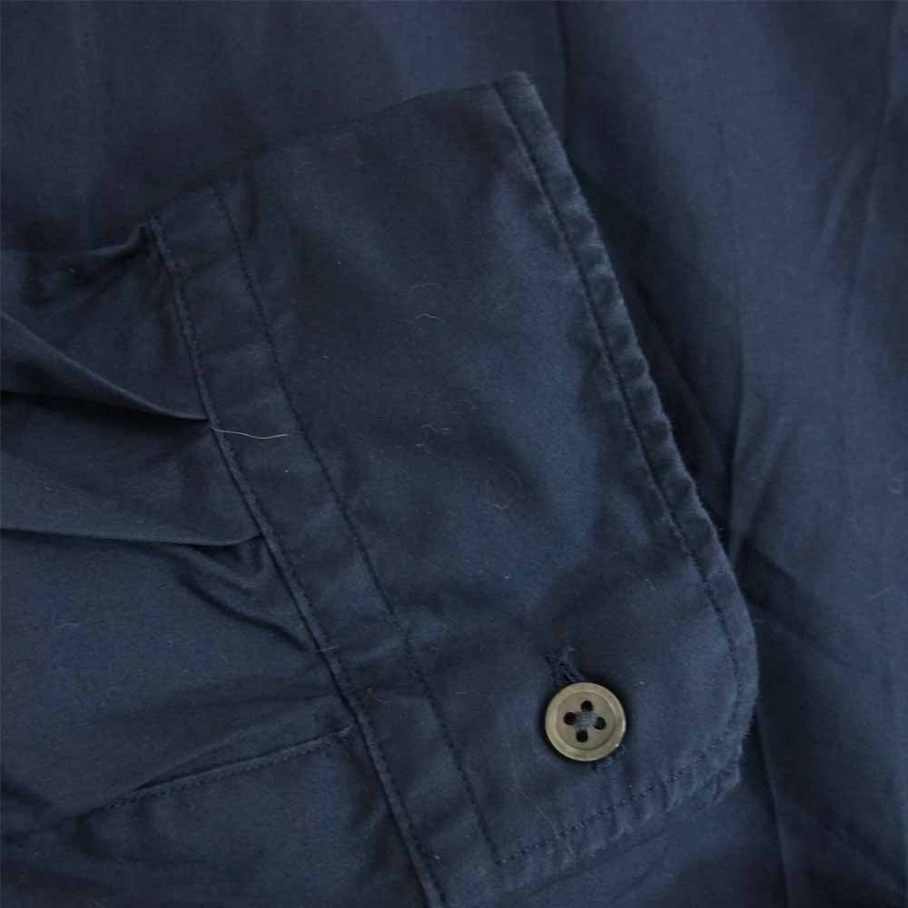 GRAPHPAPER グラフペーパー 20SS GM201-50093B Broad L/S Oversized Regular Collar Shirt ブロード オーバーサイズ レギュラーカラー 長袖 シャツ ネイビー ネイビー系 F【中古】