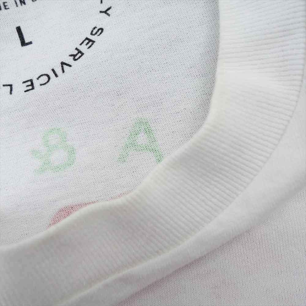 ヴィオラアンドローゼス フラワー プリント Tシャツ ホワイト系 L【中古】