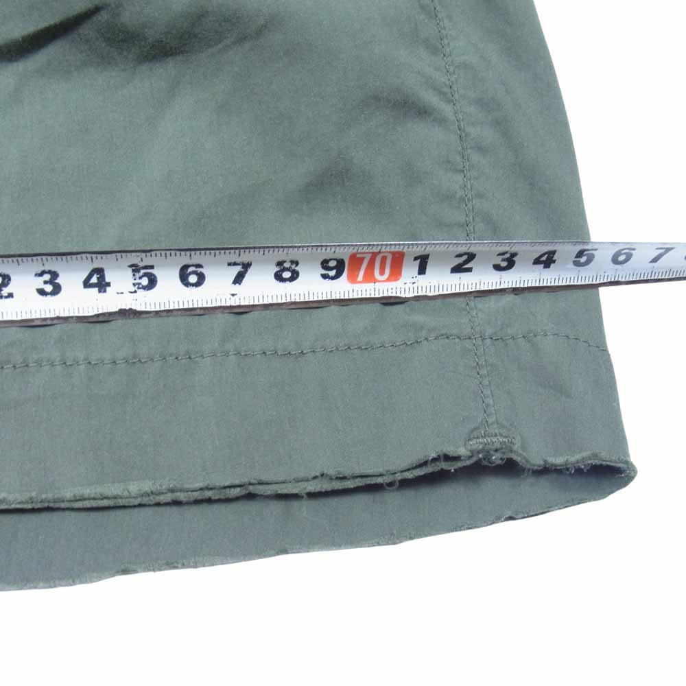 Sandinista サンディニスタ コットンポリ ハーフ パンツ 日本製 ショートパンツ カーキ系 L【中古】