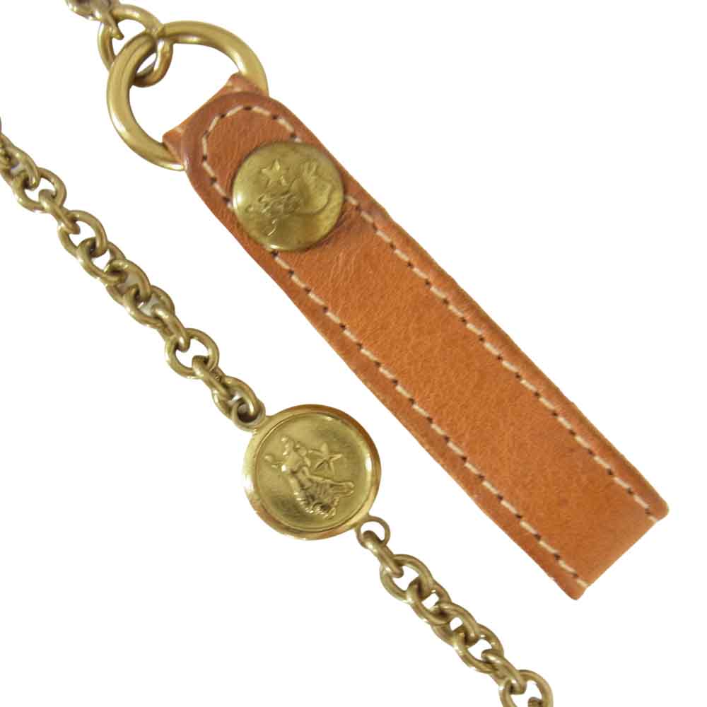 IL BISONTE イルビゾンテ ウォレットチェーン付 レザー ウォレット 財布 ブラウン系【中古】