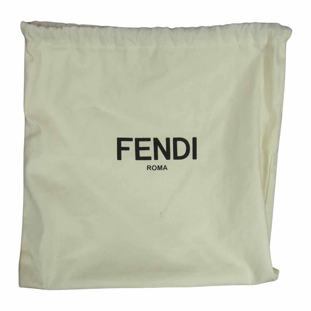 FENDI フェンディ 7N0078 バッグバグズ スタッズ モンスター クラッチ バッグ ブラック系【中古】