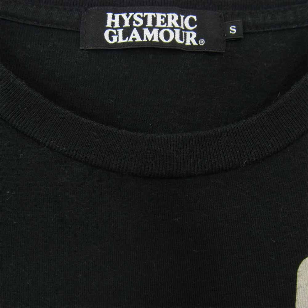 HYSTERIC GLAMOUR ヒステリックグラマー 0202CT27 半袖 ロゴ プリント Tシャツ  ブラック系 S【中古】