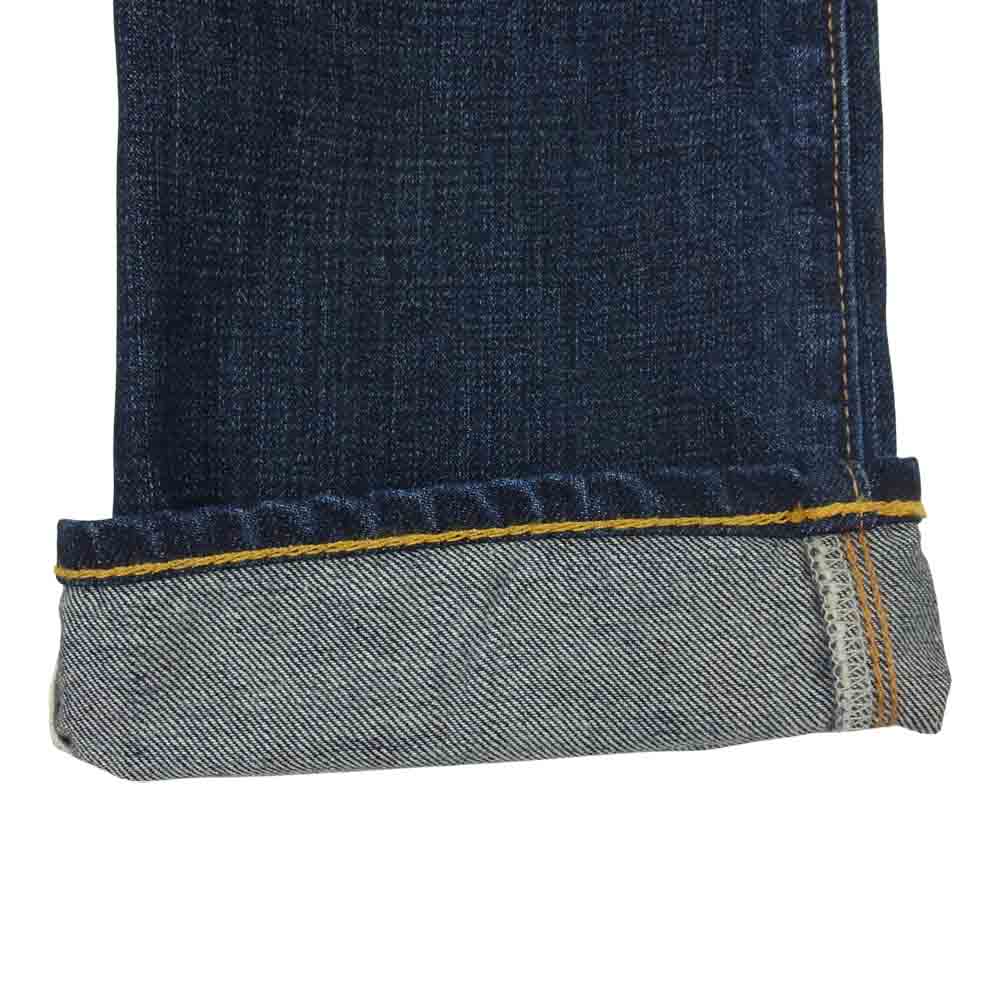 RRL ダブルアールエル USA製 加工 ボタンフライ スエードパッチ デニム インディゴブルー系 26【中古】