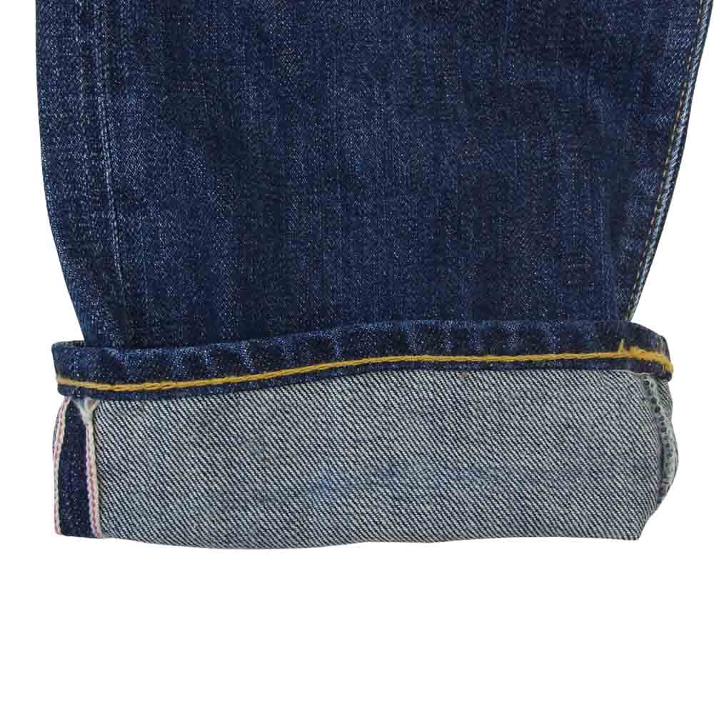 RRL ダブルアールエル USA製 加工 ボタンフライ スエードパッチ デニム インディゴブルー系 28【中古】