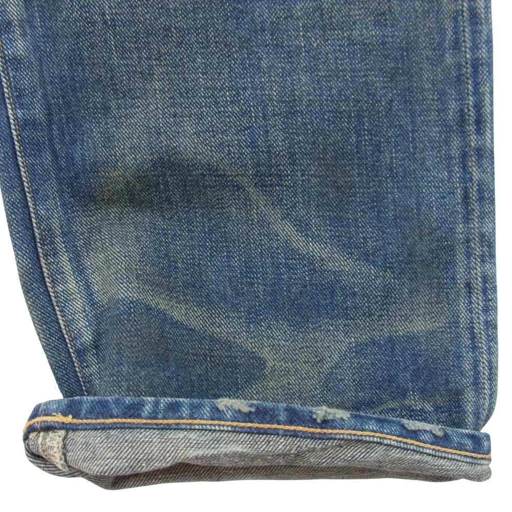 RRL ダブルアールエル USA製 ヴィンテージ加工 シンチバック デニム インディゴブルー系 29【中古】