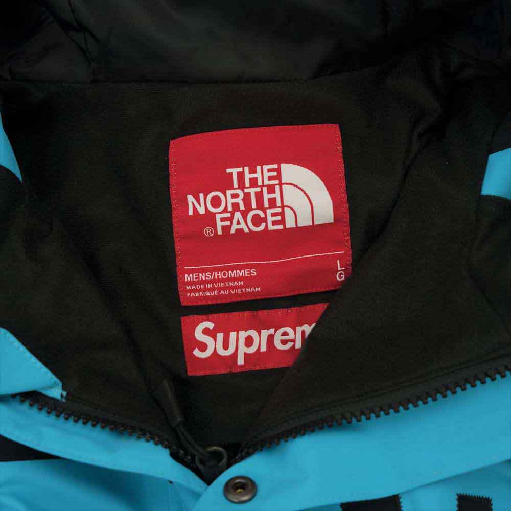 Supreme シュプリーム 19SS The North Face ノースフェイス Arc Logo Mountain Parka Blue ライトブルー系 ブラック系 L【中古】