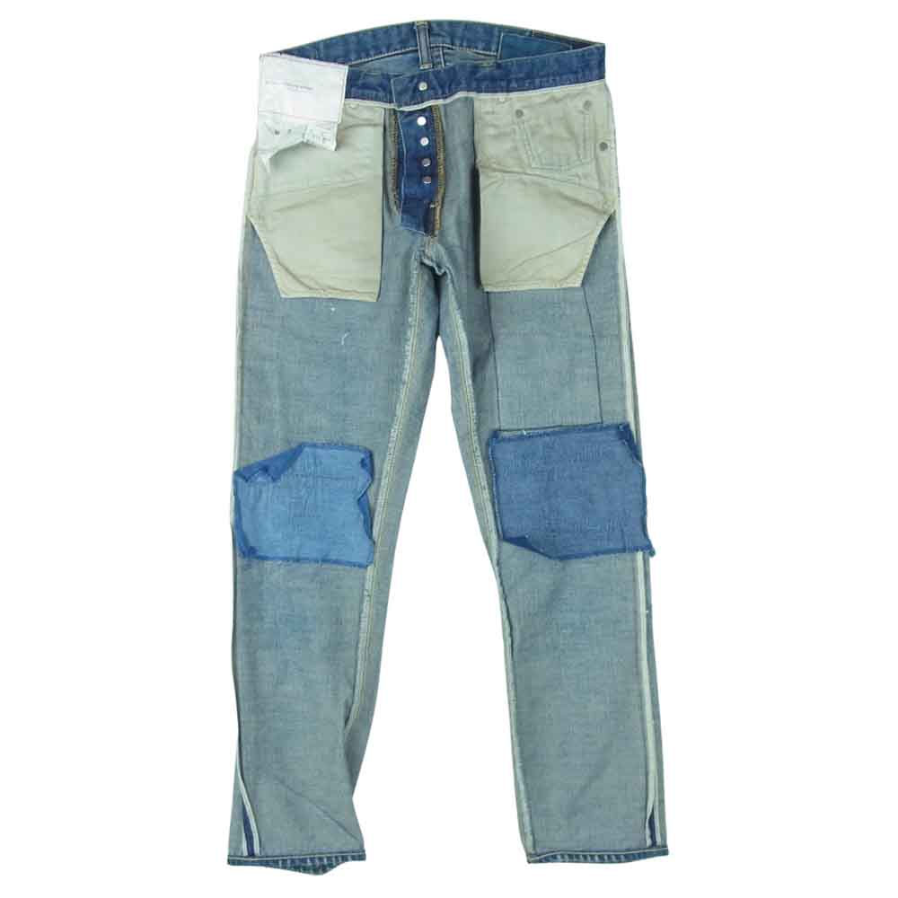 VISVIM ビズビム 0118105005029 SOCIAL SCULPTURE 10 DAMAGED 14 ダメージ デニム パンツ インディゴブルー系 W32 L28【中古】