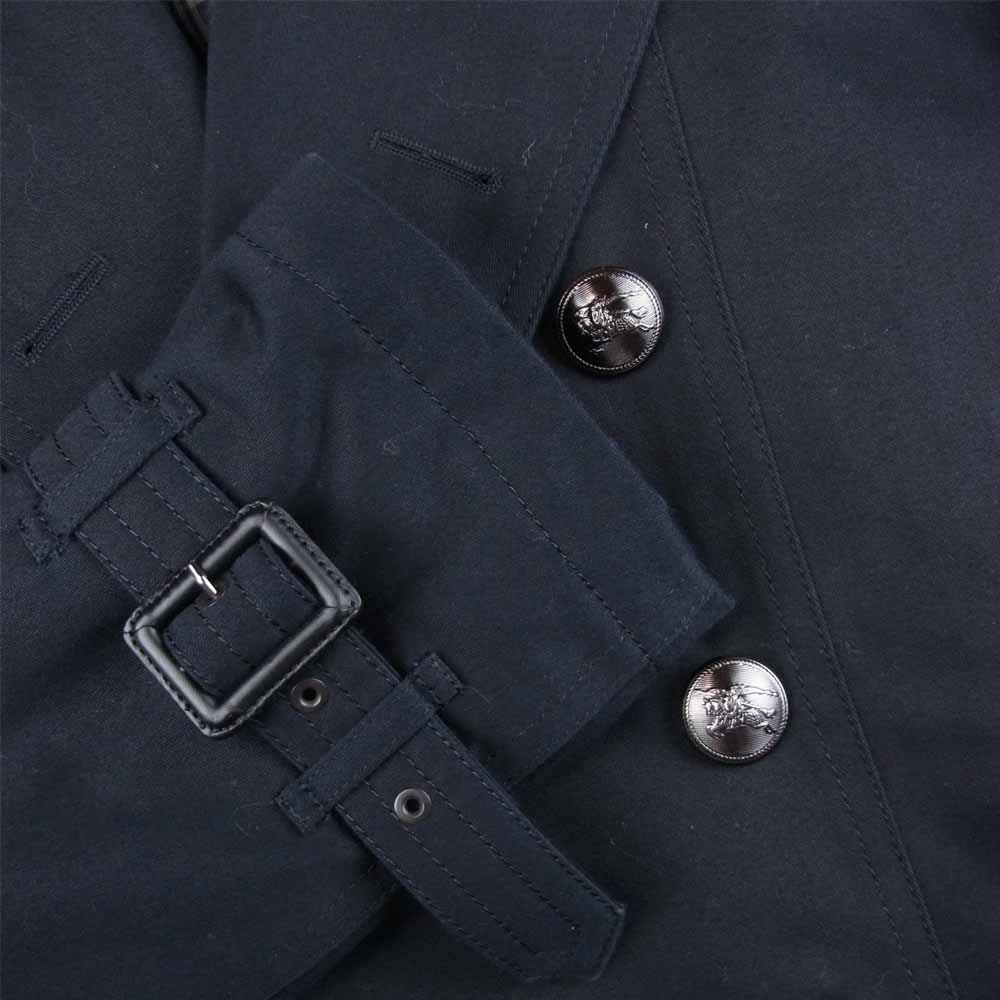 BURBERRY BLACK LABEL バーバリーブラックレーベル D1A84-207-09 メタルボタン 中綿 キルティング トレンチコート ブラック系 LL【中古】