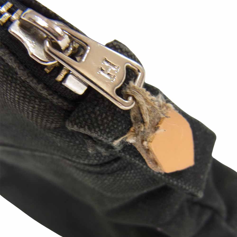 HERMES エルメス ポリード コットンポーチ ブラック系 表記無し【中古】