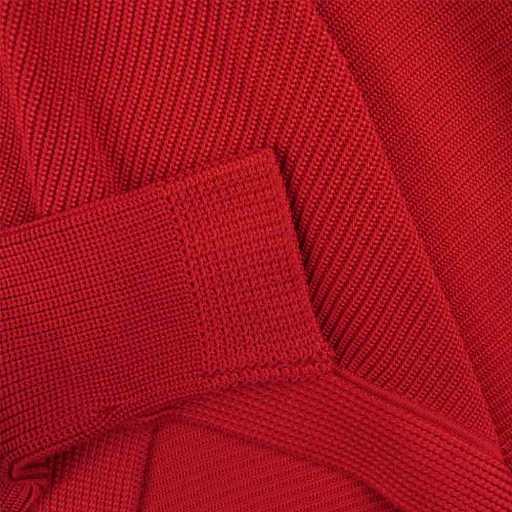 RALPH LAUREN ラルフローレン ブラックレーベル シルク100% ドレープ ニット カーディガン レッド系 M【中古】