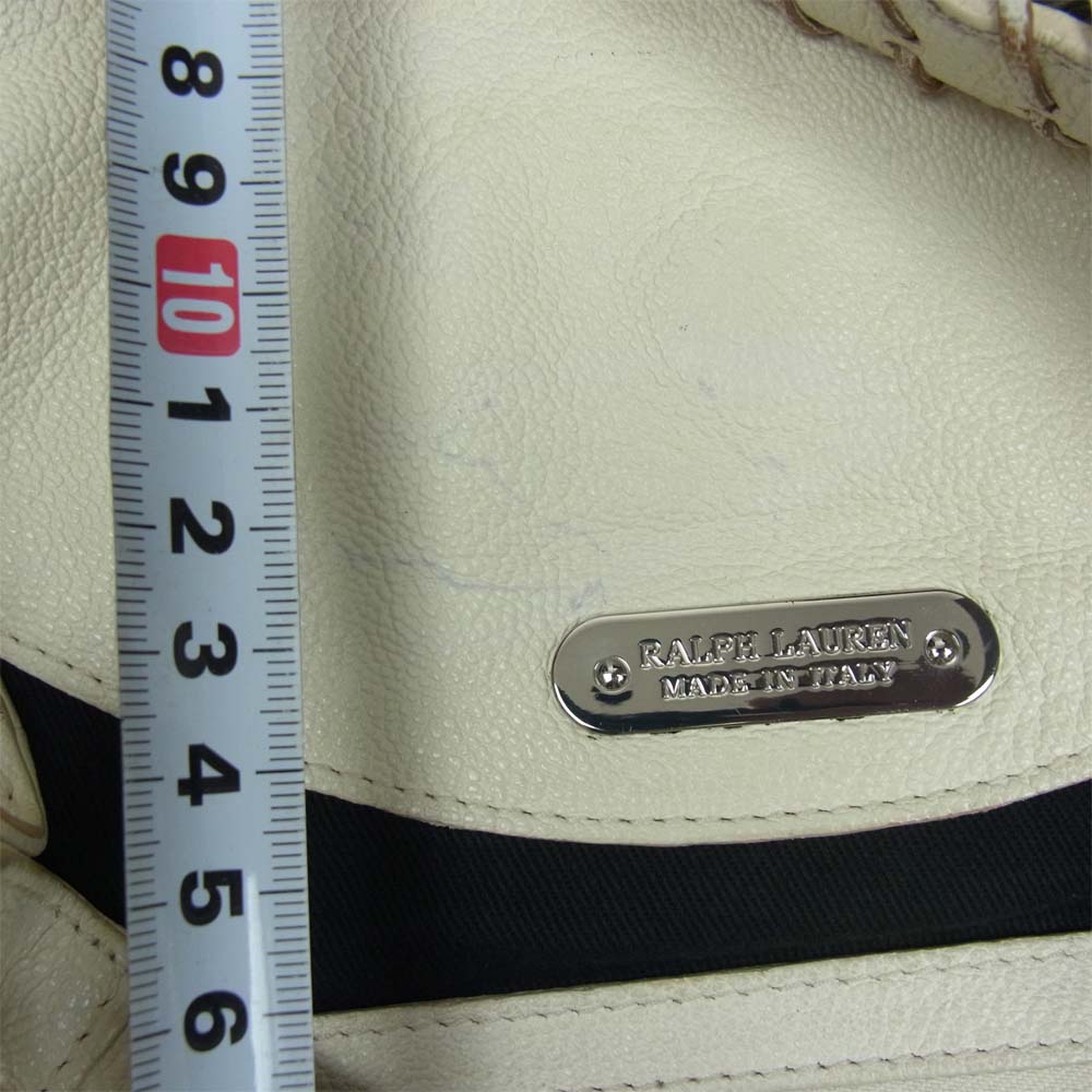 RALPH LAUREN ラルフローレン ボーボーバッグ ホワイト系【中古】