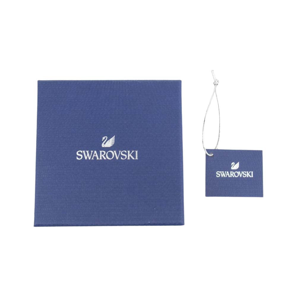 スワロフスキー ストーン スイング ネックレス シルバー系【美品】【中古】