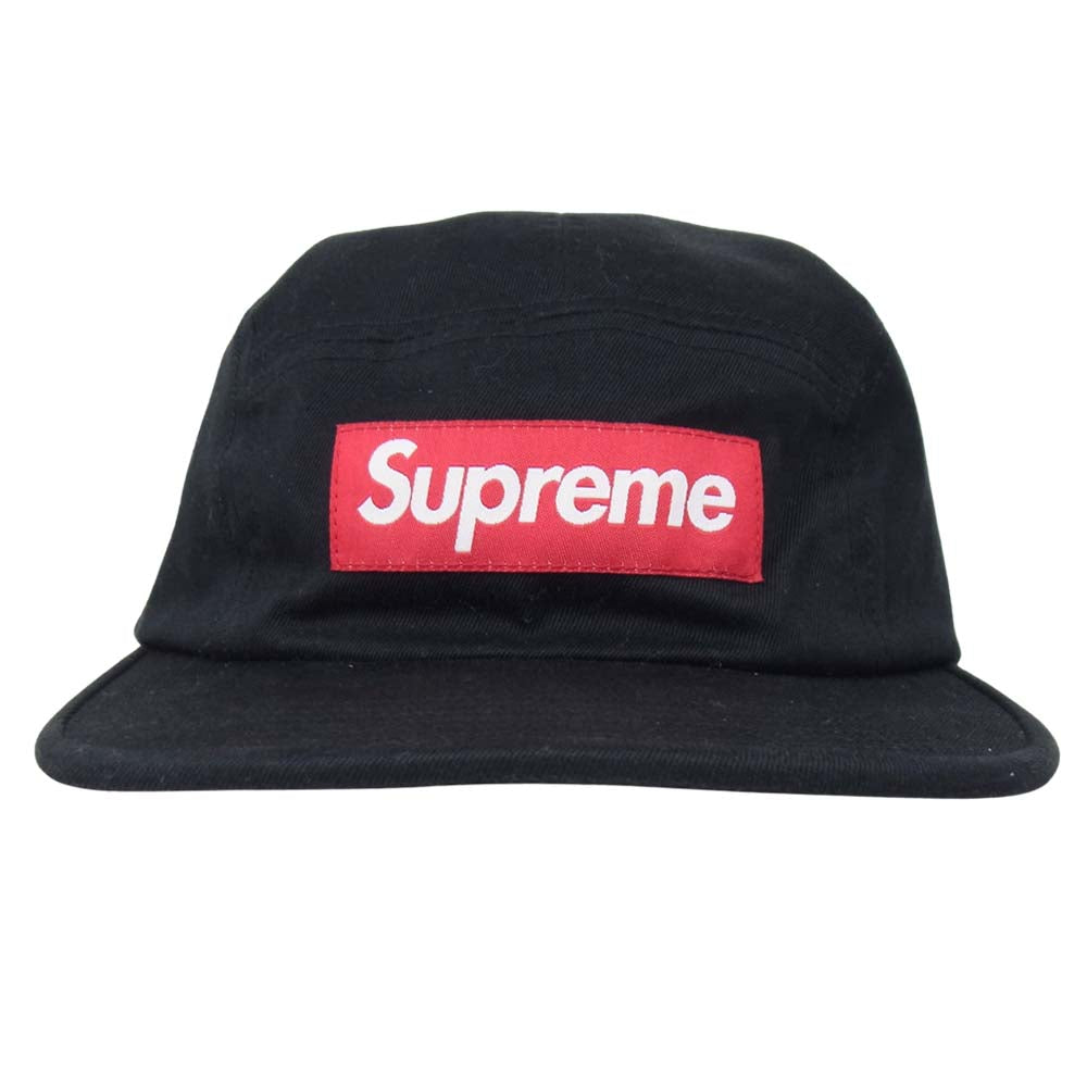Supreme シュプリーム 17AW washed chino twill camp cap ブラック系【中古】