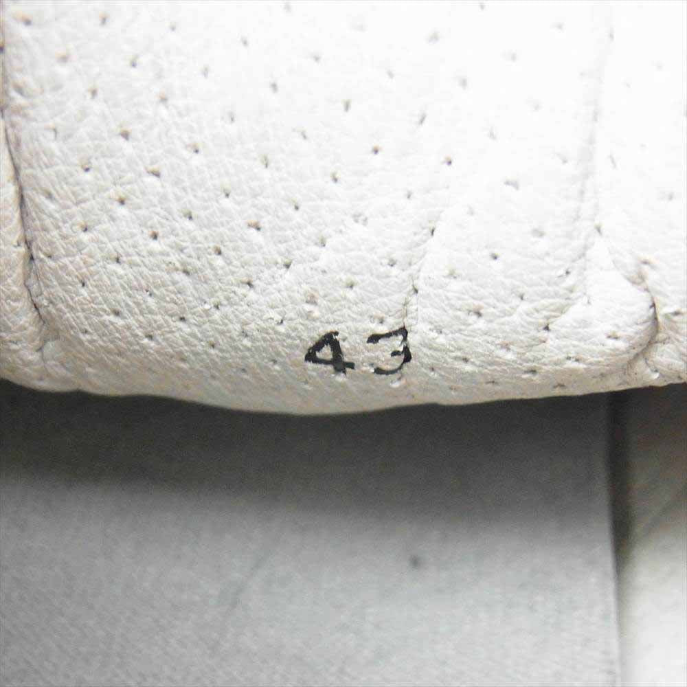 MONCLER モンクレール トリコロールライン レザー ハイカット スニーカー シューズ ホワイト系 43【中古】