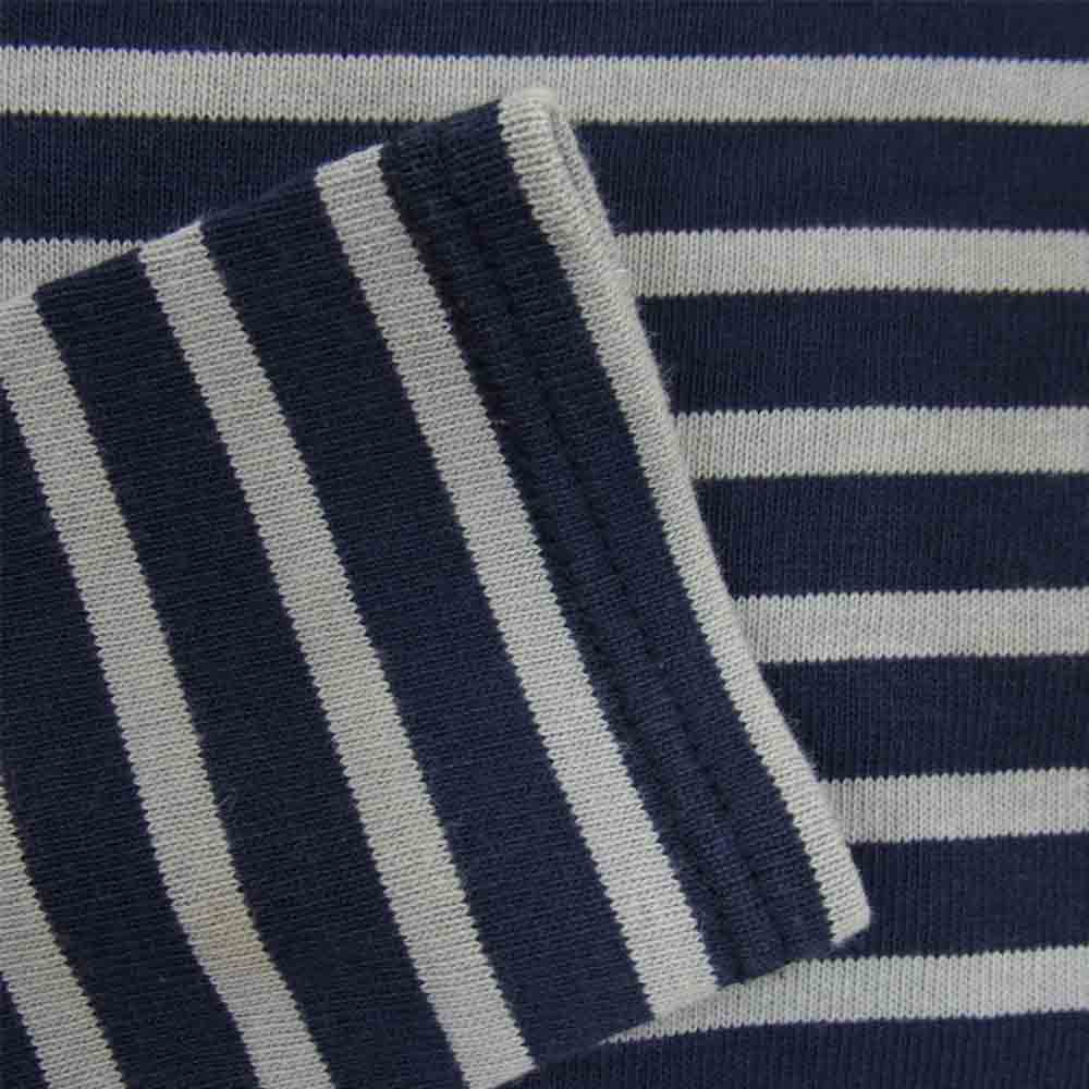 SAINT JAMES セントジェームス OUESSANT ウエッソン 長袖Tシャツ ボーダー 紺灰 グレー系 L【中古】