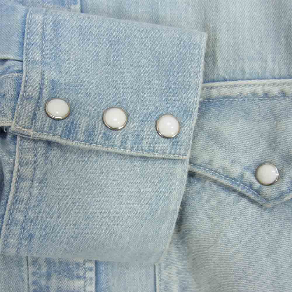VISVIM ビズビム 16AW 0116205007002 SOCIAL SCULPTURE SHIRT DAMAGED ソーシャルスカルプチャー デニム シャツ ライトブルー系 3【中古】