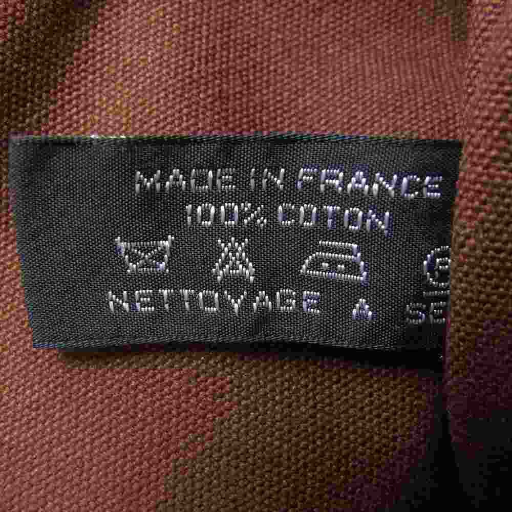 HERMES エルメス フールトゥ PM キャンバス ハンド バッグ ブラウン ブラウン系【中古】