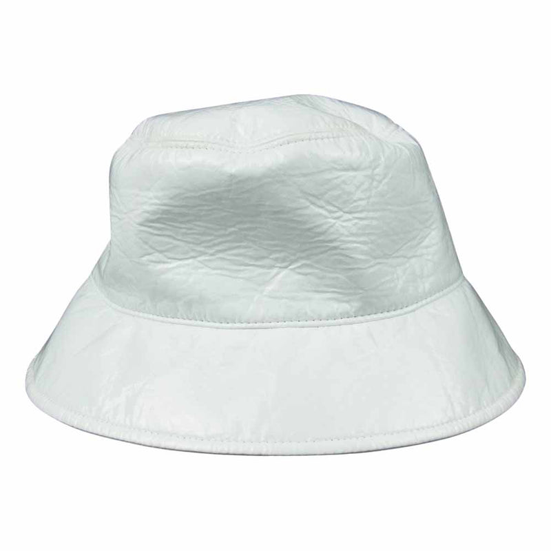 MIUMIU ミュウミュウ ロゴ エナメル バケット ハット 帽子 イタリア製