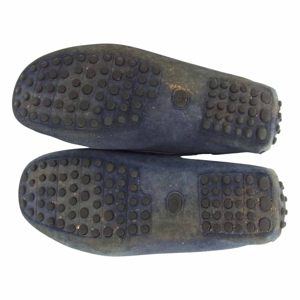 Emporio Armani エンポリオ・アルマーニ スウェード ドライビング シューズ モカシン ネイビー系【中古】