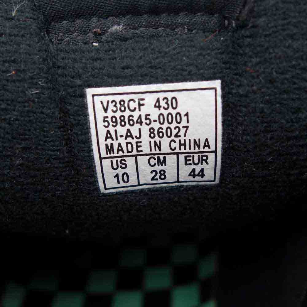 VANS バンズ 598645-0001 × 430 FOURTHIRTY SK8-HI スケハイ ハイカット スニーカー ブラック系 ライトグリーン系 28【中古】