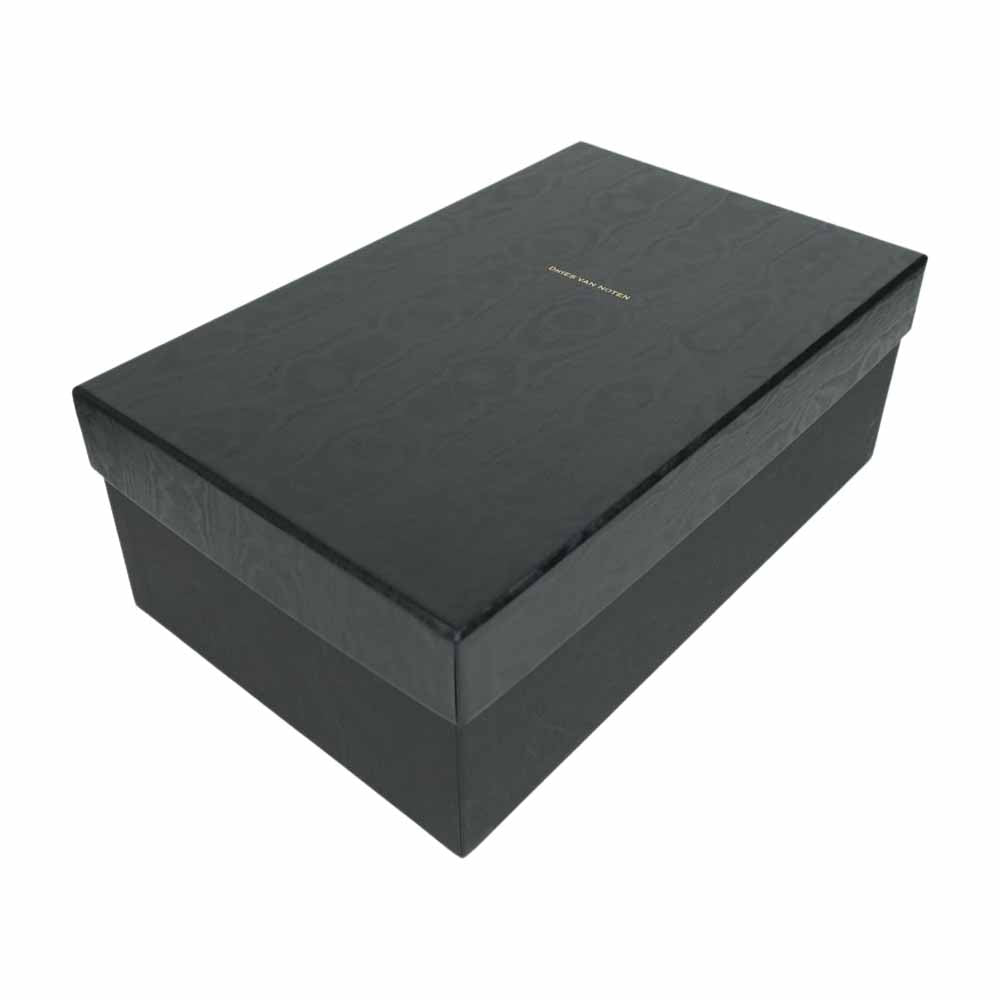 DRIES VAN NOTEN ドリスヴァンノッテン レザー ヒール サンダル ブラック系 36【中古】