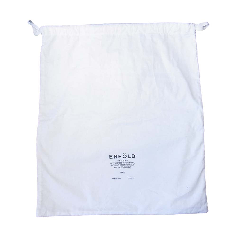 ENFOLD エンフォルド レザー サコッシュ ショルダーバッグ ブラック系【美品】【中古】