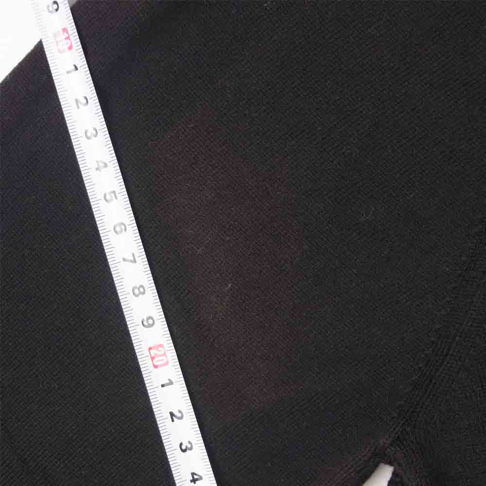 CRUCIANI クルチアーニ 国内正規品 コットン 切替 ハイネック カーディガン イタリア製 ブラック系 46【中古】