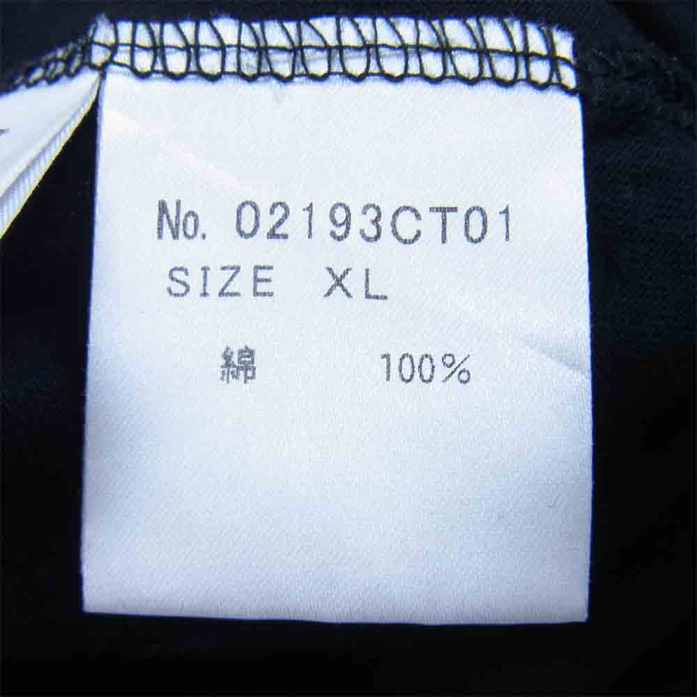 HYSTERIC GLAMOUR ヒステリックグラマー 19AW 02193CT01 NIGHT GROOVE ナイトグローブ プリント 半袖Tシャツ ブラック系 XL【中古】