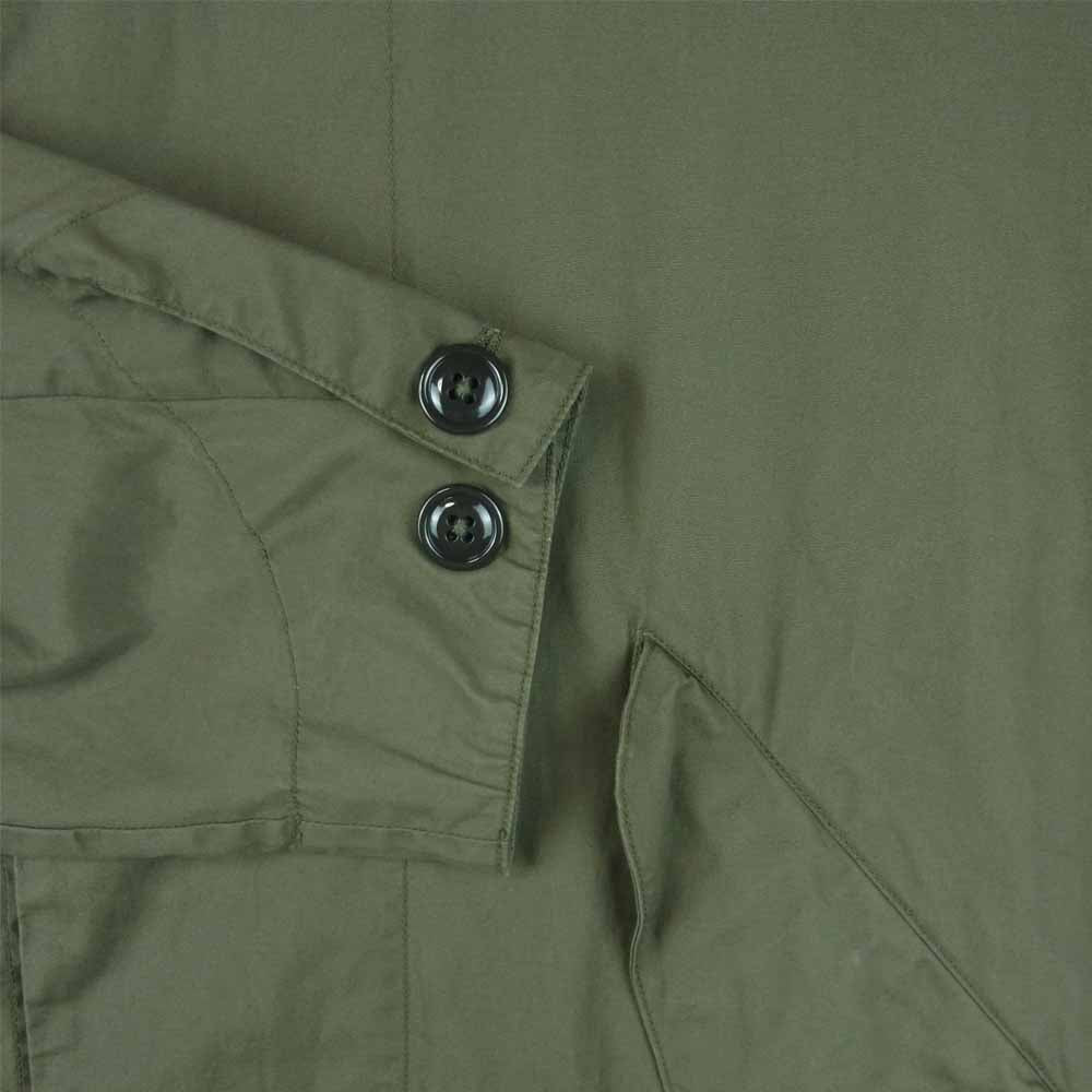 モニタリー VANCLOTH USA製 COLD WATER ノーカラー ミリタリー コート ジャケット カーキ系 34【中古】