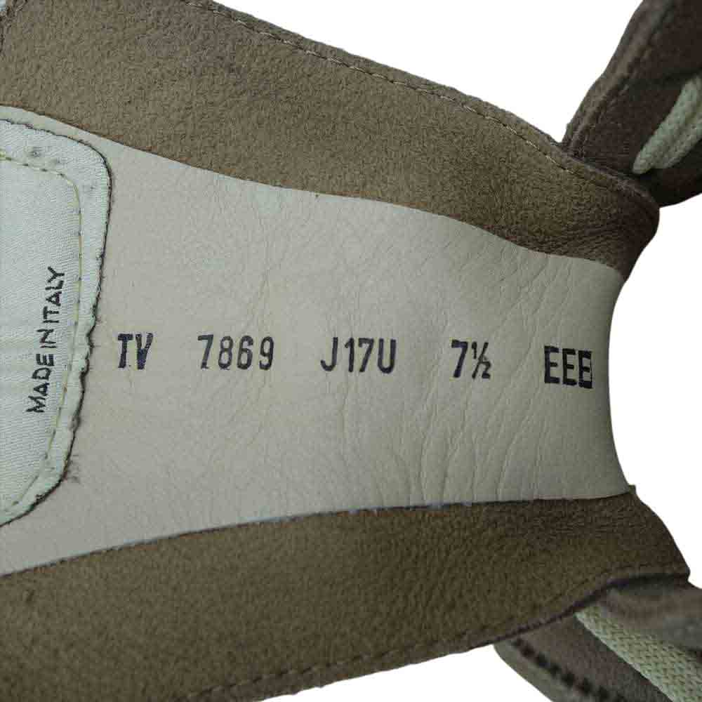Salvatore Ferragamo サルヴァトーレフェラガモ パンチング スエード ローカット スニーカー グレー系 US7.5【中古】