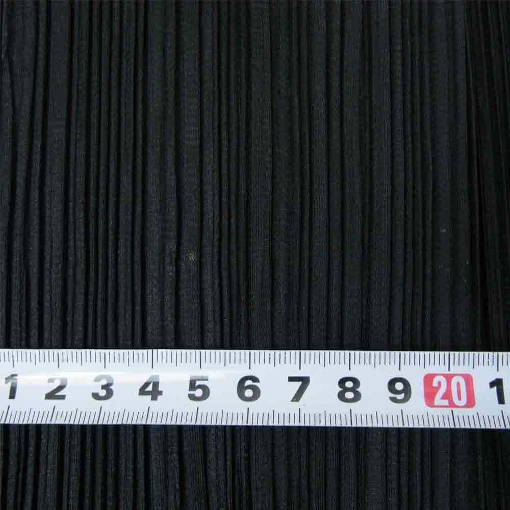 プリーツプリーズ ISSEY MIYAKE イッセイミヤケ PP81-JH146 プリーツ加工 サイドスリット ワンピース ブラック系 3【美品】【中古】