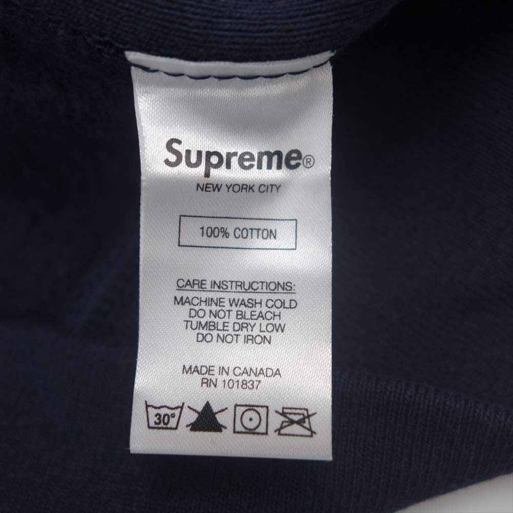 Supreme シュプリーム 20AW Cross Box Logo Hooded Sweatshirt クロスボックスロゴ フーディ ネイビー系 S【美品】【中古】