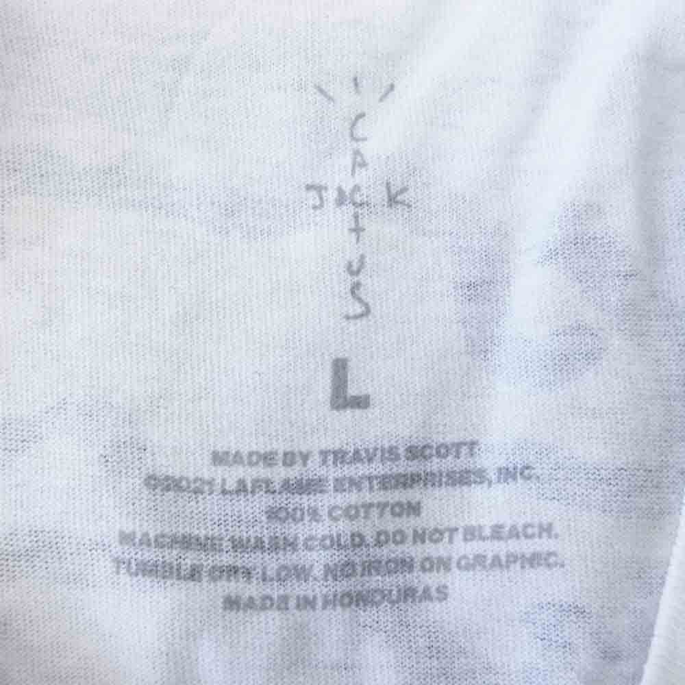 FRAGMENT DESIGN フラグメントデザイン CJFR-SS01 Travis Scott × Cactus Jack KAWS 半袖 Tシャツ L ホワイト系 L【新古品】【未使用】【中古】