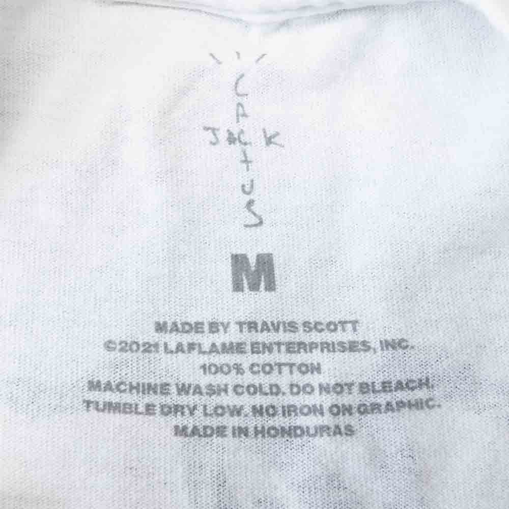 FRAGMENT DESIGN フラグメントデザイン CJFR-SS01 Travis Scott × Cactus Jack KAWS 半袖 Tシャツ M ホワイト系 M【新古品】【未使用】【中古】