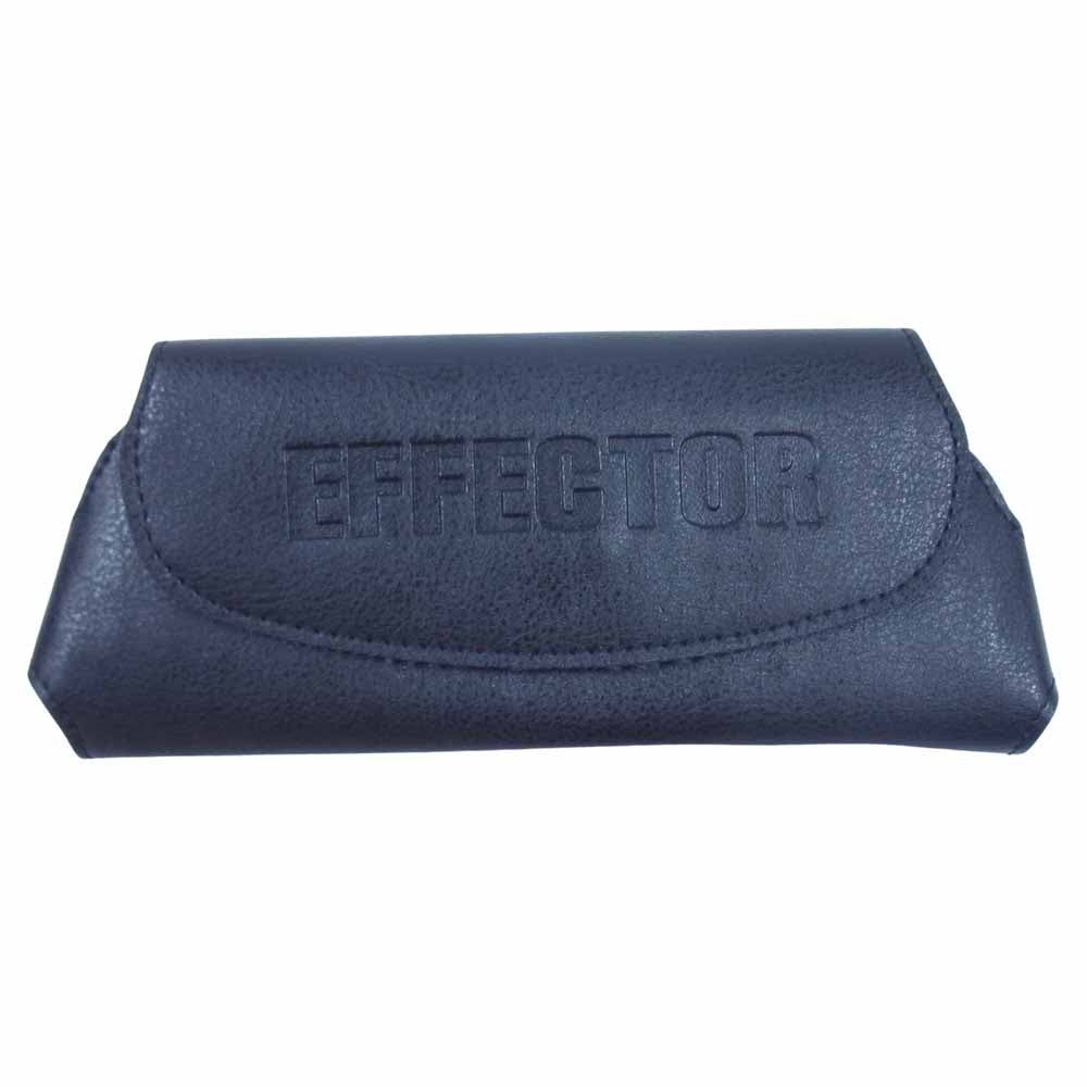 EFFECTOR エフェクター CENT セント メガネ 眼鏡 度入り アイウェア 日本製 ブラック系 表記無し【中古】